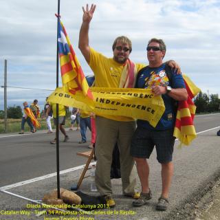 Retrovament amb vells amics a la Via Catalana a 200 km de casa