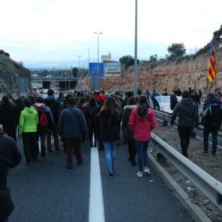 Talls de carreteres i l'autopista AP-7 a Tarragona