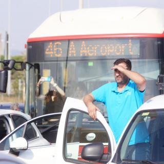 Col·lapse als accessos a l'aeroport, després de la sentència de l'1-O