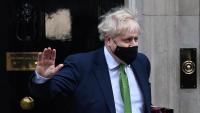 Boris Johnson, sortint aquest dimecres de la seva residència oficial a Downing Street