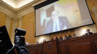 Rudy Giuliani, declarant el passat 21 de juny a la comissió del Congrés sobre l'assalt al Capitoli