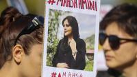 Manifestació de protesta per la mort de Mahsa Amini, ahir dimarts a Estrasburg