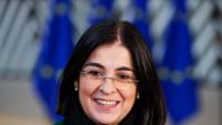 La ministra espanyola de Sanitat, Carolina Darias, aquest divendres a Brussel·les