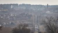 Vista panoràmica de Bakhmut, a l'est d'Ucraïna