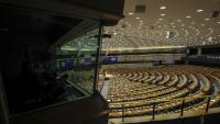 Vista general de l'hemicicle del Parlament Europeu, a Brussel·les