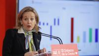 La vicepresidenta primera del govern espanyol, Nadia Calviño, aquest divendres a Vitòria