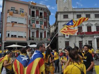 Estelades a la plaça del Mercadal, el passat 11 de setembre Reusdigital