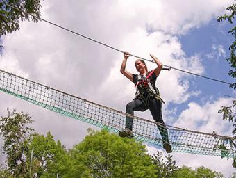 Imatge del nou parc d’aventura de Molló