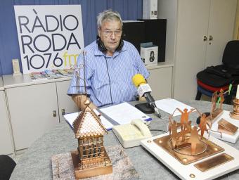 Josep Verdaguer, als estudis de Ràdio Roda Jordi Puig 