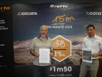 Josep Maria Galofre i Joan Garrido, organitzador de la marxa ciclista Josep Gallofré