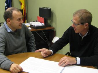 Joan Carles Rodríguez i Reca Vidiella, a la reunió per tancar els acords sobre el nou itinerari per a vianants i bicicletes Diputació de Barcelona