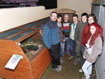 D’esquerra a dreta, Dani Fernández, Mònica Miras, José L. Blanco, Josep M. Monpart, Xavi Garcia, Oriol Baena i Olaia Blanco Griselda Escrigas