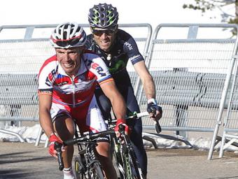 Purito Rodríguez i Alejandro Valverde, l’any passat a Vallter 2000