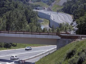 Un dels trams desdoblats de la C-17 a l’entrada a la comarca del Ripollès Albert Llimós