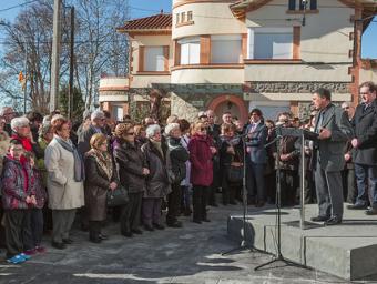 Un moment dels parlaments durant la inauguració del CAP de Prats, divendres al migdia Martí Font