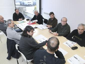Reunió d’alcaldes del Lluçanès, el passat 4 de març Jordi Puig