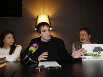 D’esquerra a dreta, Victoria Baños, David Carrillo i Antonio Hernández Griselda Escrigas