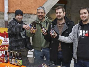 D’esquerra a dreta, Josep M. Molina, Roger Morfulleda, Jordi Casals i Jose Díaz, dimecres durant la presentació