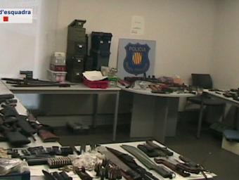 Algunes de les armes intervingudes en l’operació policial