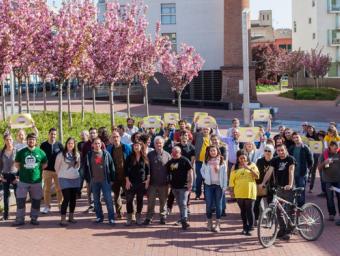 Els membres de la Crida per Granollers-CUP aquest diumenge a Can Comas Crida per Granollers