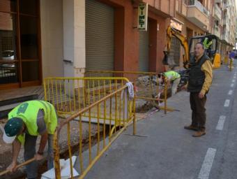 Obres al carrer Lepant de Reus Cedida