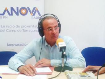 Josep Maria Puig, als estudis de LANOVA Ràdio David Fernàndez