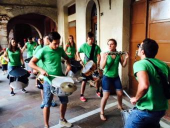 Batucada final del Correbars de Prades Cedida