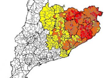 La previsió de risc municipal per aquest dijous Protecció Civil