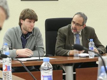 Josep Paré i Miquel Arisa, en un ple de l’any passat