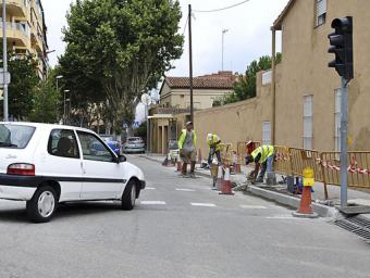 Millores per als vianants a la cruïlla entre la carretera de Caldes i l’avinguda de Canovelles, a Granollers Ramon Ferrandis