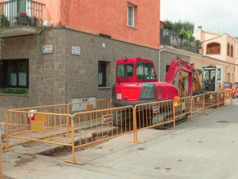 Les obres, al carrer Doctor Trullàs Martí Font