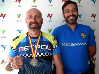 Medalla de plata pel vilanoví Alejandro als Jocs Europeus de Policies i Bombers Info Anoia