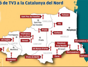 Mapa de la Catalunya Nord