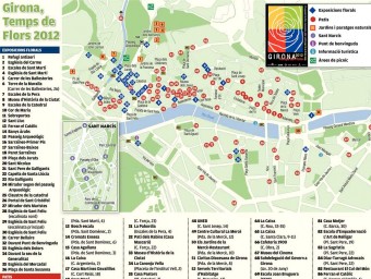 El mapa de l'exposició de flors a Girona Elpunt Avui