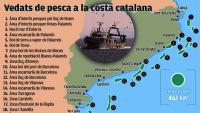 Mapa dels vedats de pesca permanents a Catalunya