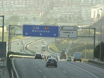La futura ronda de Mataró es construirà a banda i banda de l'actual autopista C-32./  Q. PUIG
