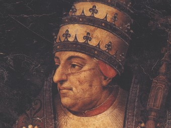 Roderic de Borja, Papa Alexandre VI, nascut a Xàtiva. Retrat realitzat per Joan de Joanes.