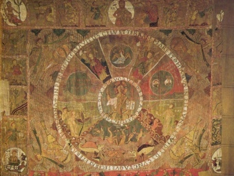 Una imatge parcial del Tapís de la Creació, que s'exposa al Museu Capitular de la Catedral de Girona EL PUNT