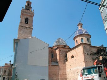 Vista lateral de l'església dels Àngels de Silla. S.GRANDE