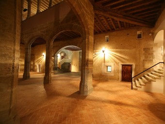 Pati interior del Castell d'Alaquàs /  ARXIU