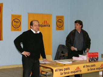 Enric Vilanova i Joan Ridaura d'ERC a Catalunya Nord. EL PUNT