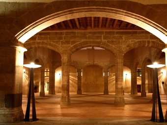 Pati interior del Castell d'Alaquàs, lloc en que s'hi celebra el congrés d'història. /  ARXIU