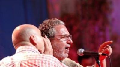 El versador Josemi Sánchez i el cantador Josep Aparicio “Apa”. ARXIU
