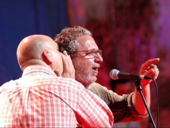 El versador Josemi Sánchez i el cantador Josep Aparicio “Apa”. ARXIU