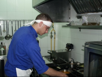 Rubén Ruiz, cap de cuina del restaurant La Matandeta. ESCORCOLL