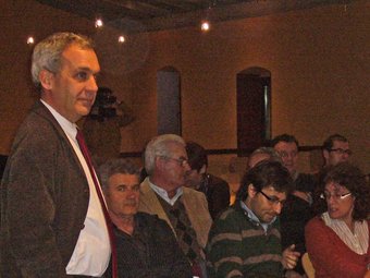 Un moment de la presentació del projecte de PDU als alcaldes del Pla de l'Estany, el desembre del 2008. R. E