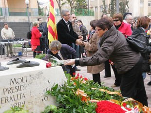 Imatge d'arxiu d'un homenatge a les víctimes del franquisme a Tarragona.  M.M