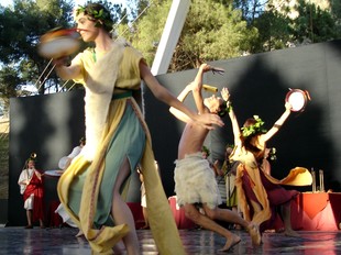 Recreació d'una bacanal. Aquest any, la Casa de la Festa acollirà una exposició sobre les festes romanes.  R.B