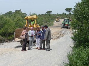 La intervenció al camí dels Monjos, a Sant Quirze.  M.C.B