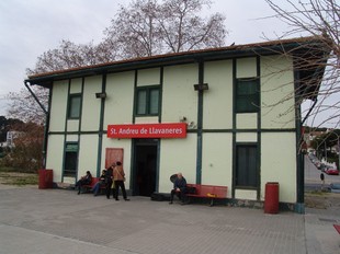 Una imatge d'arxiu de l'actual estació de tren de Sant Andreu de Llavaneres. LL.M